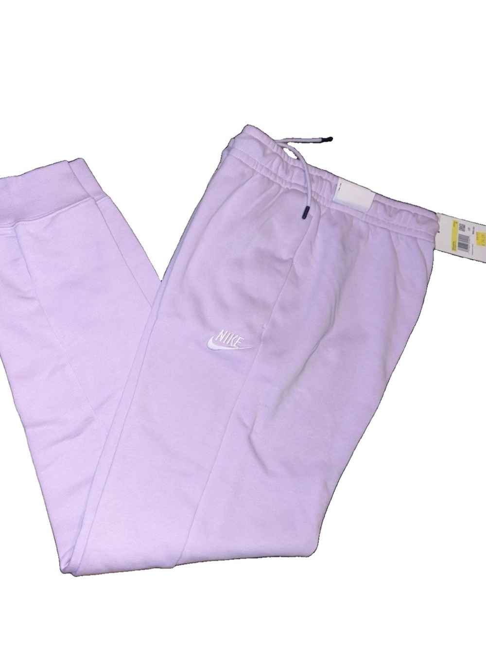 Nike mid rise lilac sweatpants in small NWT